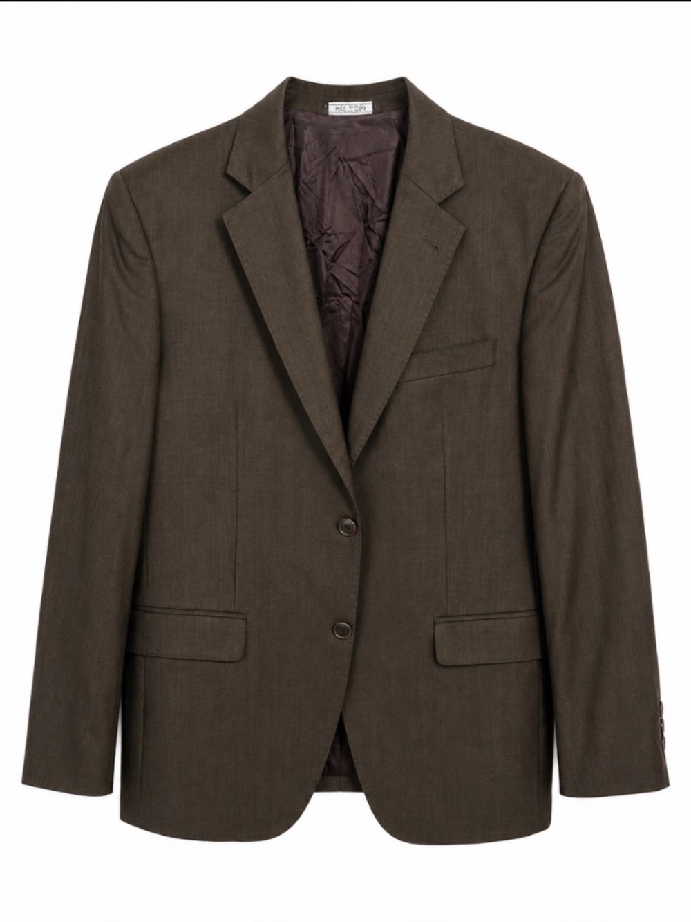 Zenone Respiro Italia Brown 100% Wool Blazer  Woman’ 38S Made in Italy.